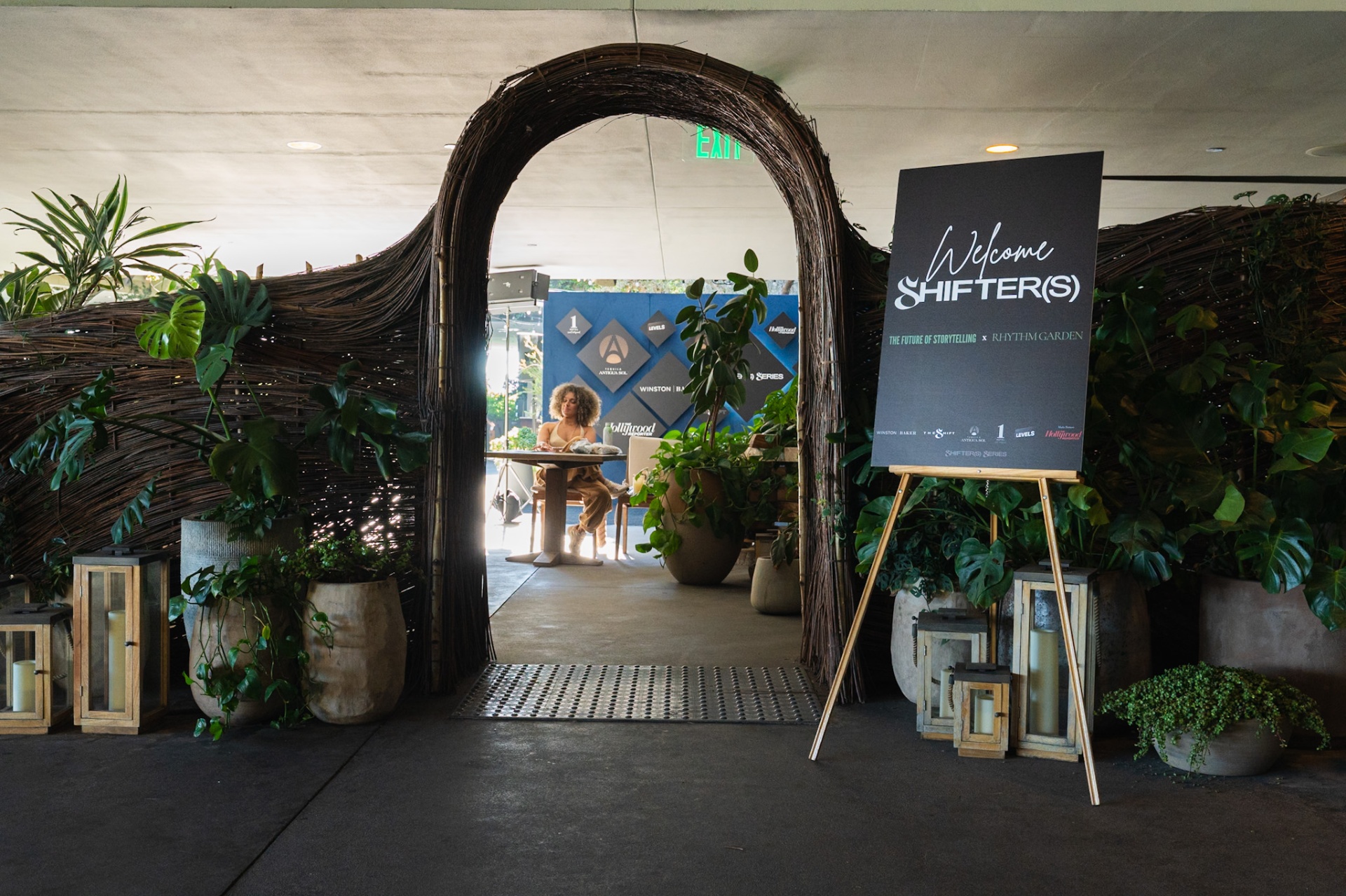The Welcome Shifter(s) entrance at Rhythm Garden x Shifter(s) Series during AFM at 1 Hotel West Hollywood